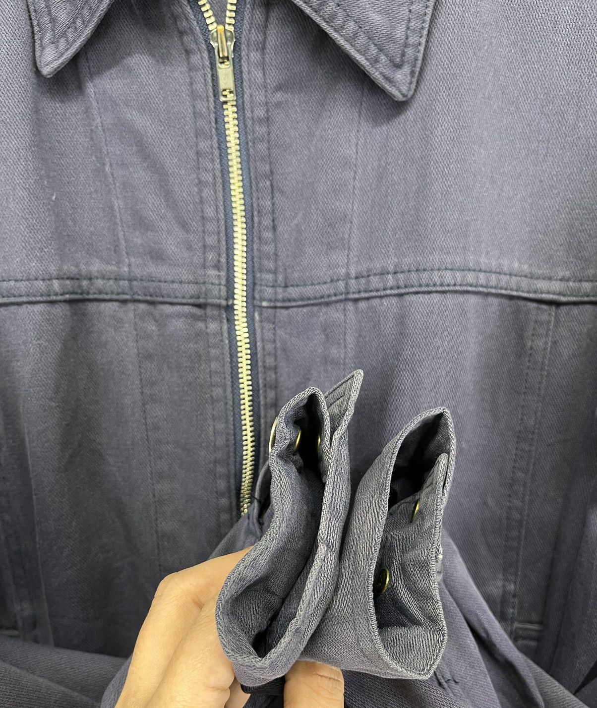 Trussardi Vintage Trussardi Jeans Luxury Rare Zip Up Jacket Size US L / EU 52-54 / 3 - 10 Thumbnail