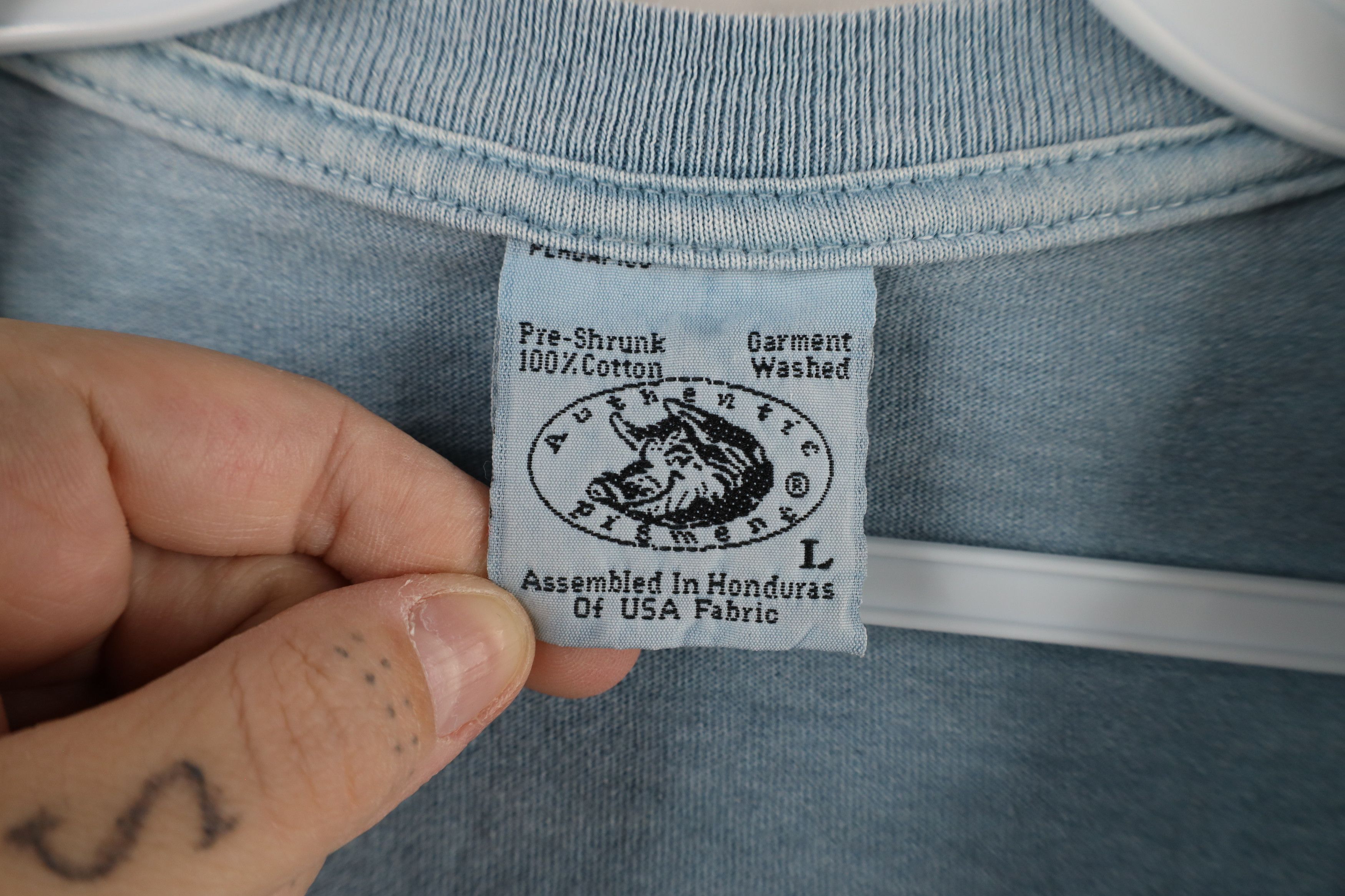 Vintage Vintage Y2K Stonewash Wooden Festival Long Sleeve T-Shirt Size US L / EU 52-54 / 3 - 6 Thumbnail