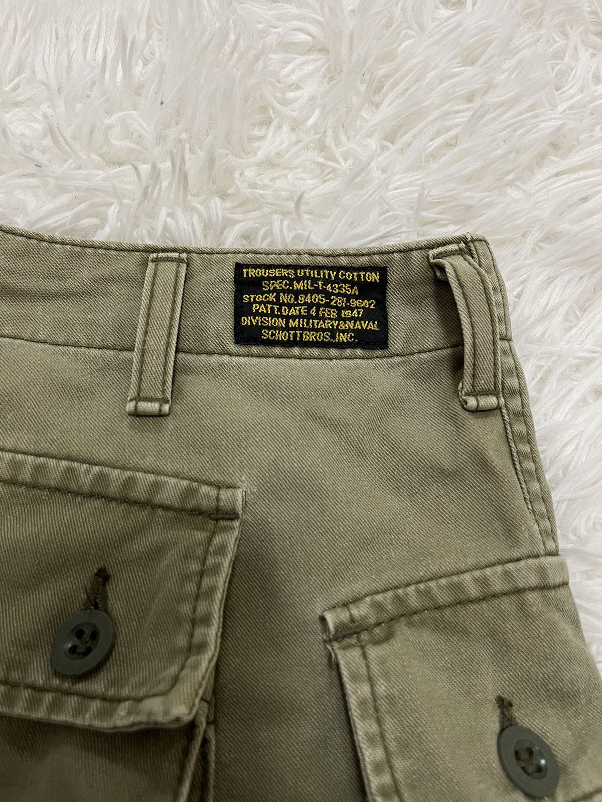 Schott Schott Monkey Baggy Military Style Vintage Cargo Pants Size US 30 / EU 46 - 13 Thumbnail