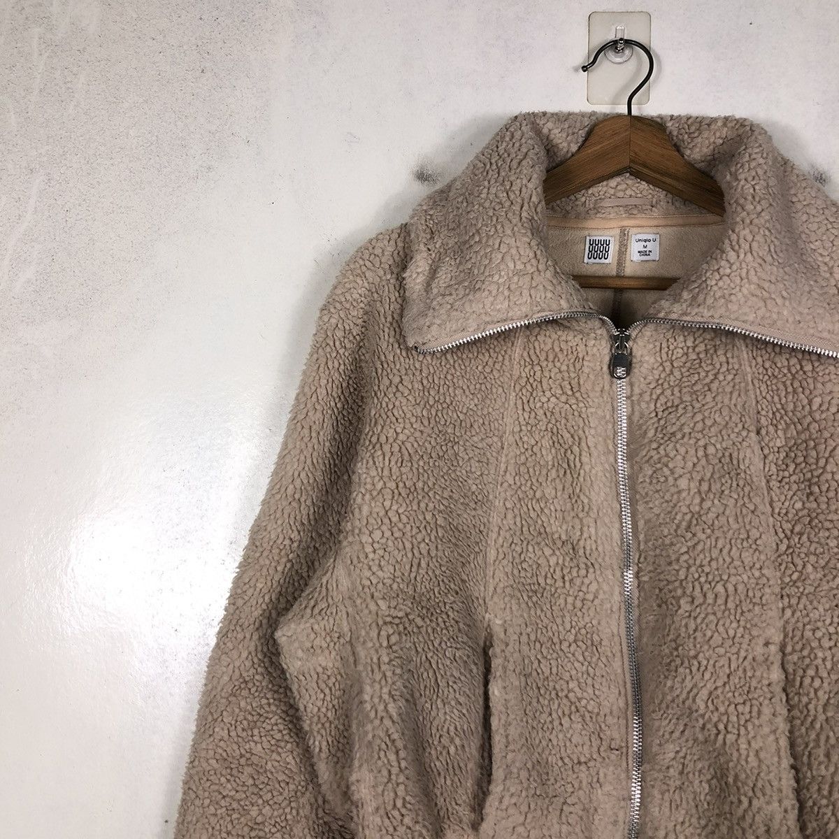 Japanese Brand 📌VINTAHE BOMBER JACKET FLEECE HIGH COLLAR UNIQLO UNDERCOVER Size US M / EU 48-50 / 2 - 9 Thumbnail
