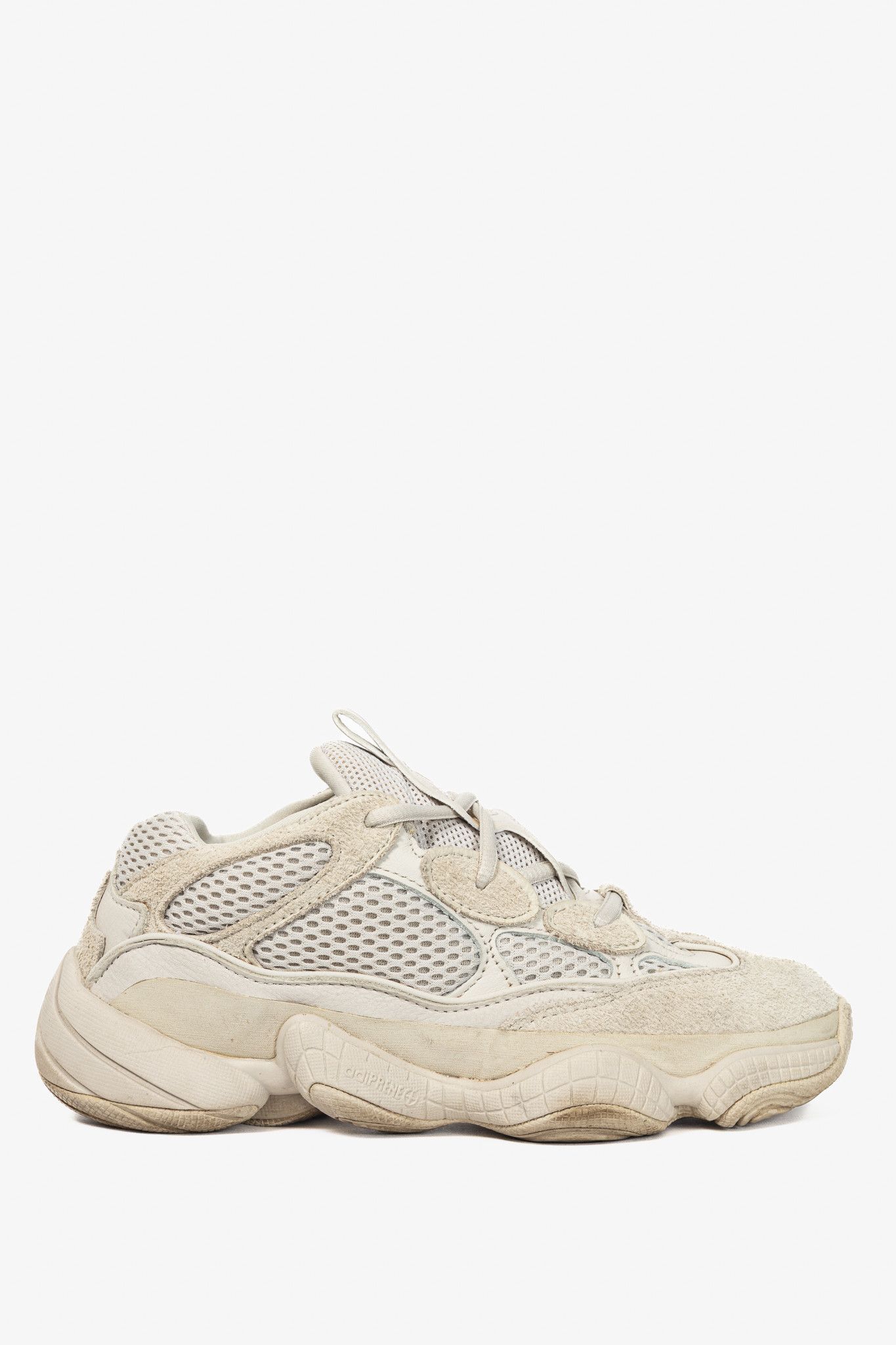 Yeezy Adidas Yeezy 500 "Blush" Suede & Mesh Sneakers Size US 4.5 / IT 34.5 - 1 Thumbnail