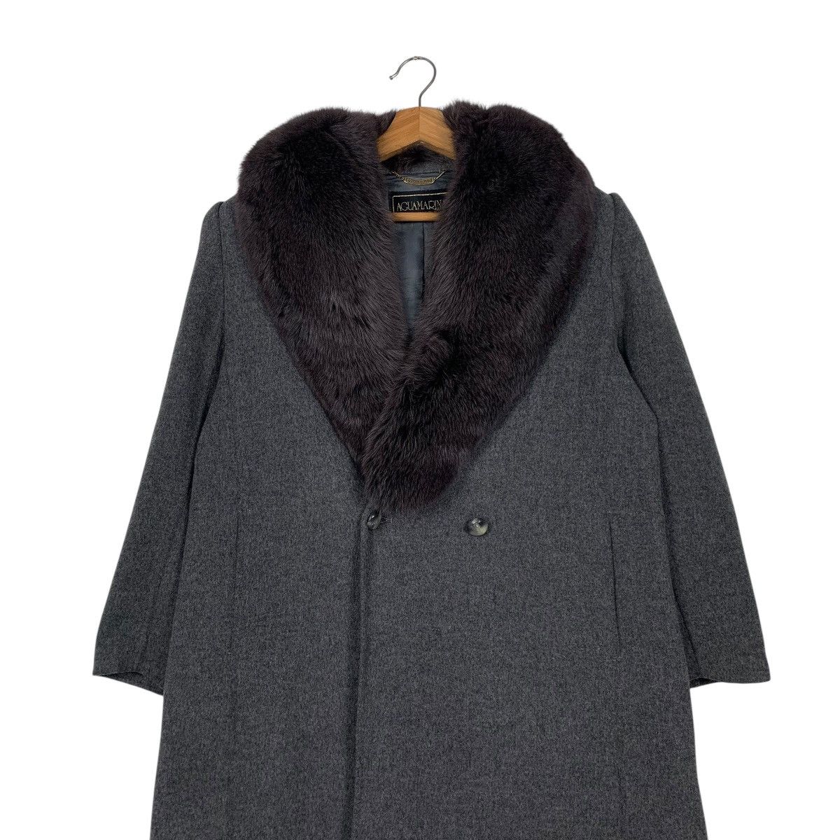 Japanese Brand Japanese Brand Agua Marina Fur Wool Coat Size M / US 6-8 / IT 42-44 - 3 Thumbnail