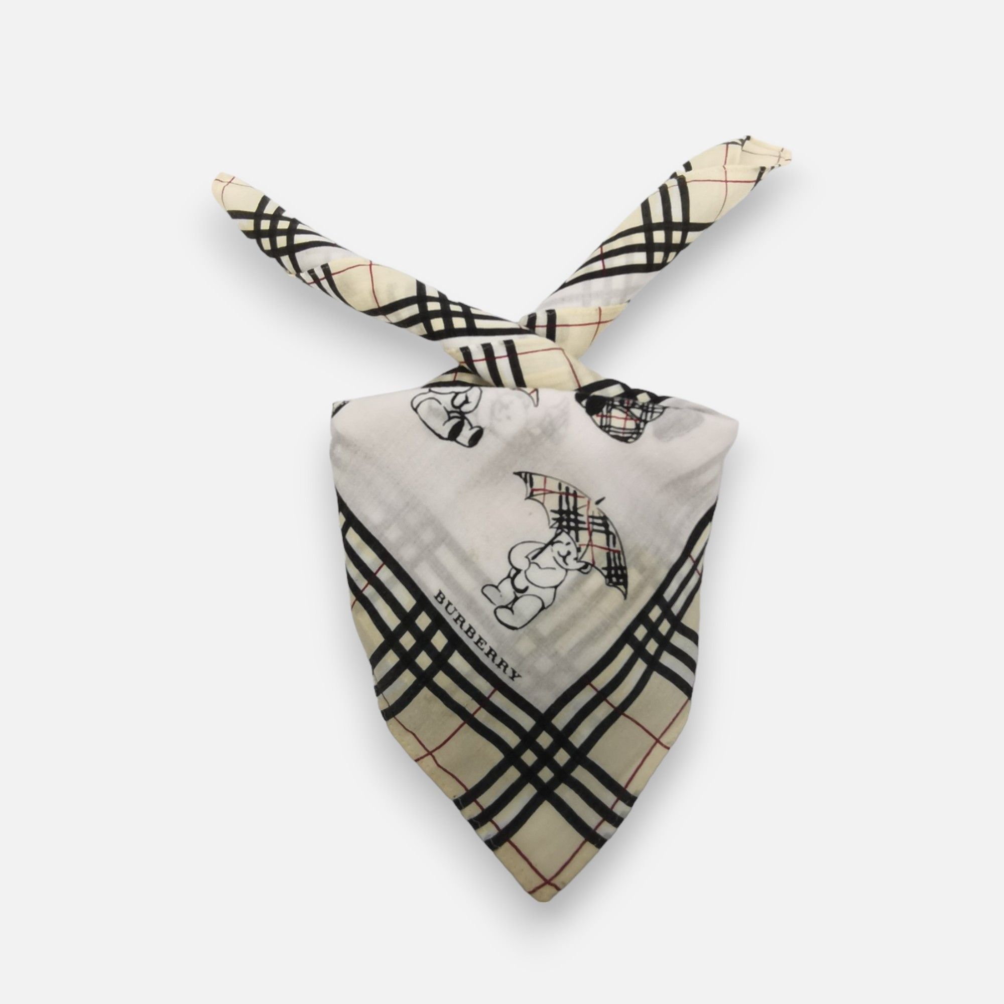 Burberry × Vintage Vintage Burberry Handkerchief Bandana Neckerchief Size ONE SIZE - 1 Thumbnail
