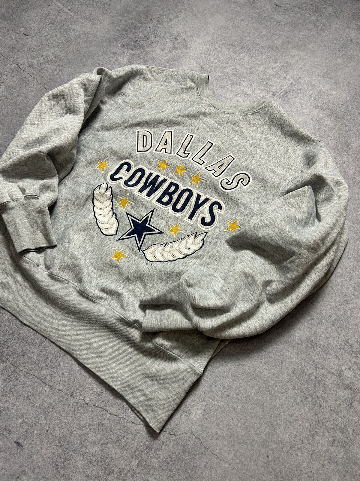 Logo 7 × Vintage Vintage 90s Logo 7 University Dallas Cowboys Sweatshirt Y2K Size M / US 6-8 / IT 42-44 - 2 Thumbnail
