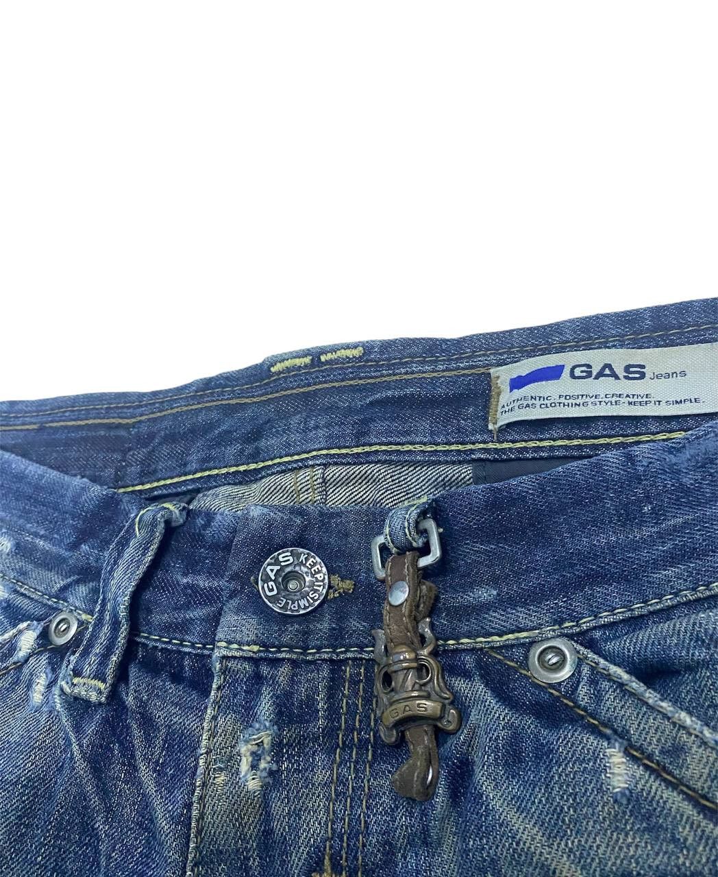 GAS Gas Distressed Denim Selvedge (Z09) waist 32 Size US 32 / EU 48 - 9 Thumbnail
