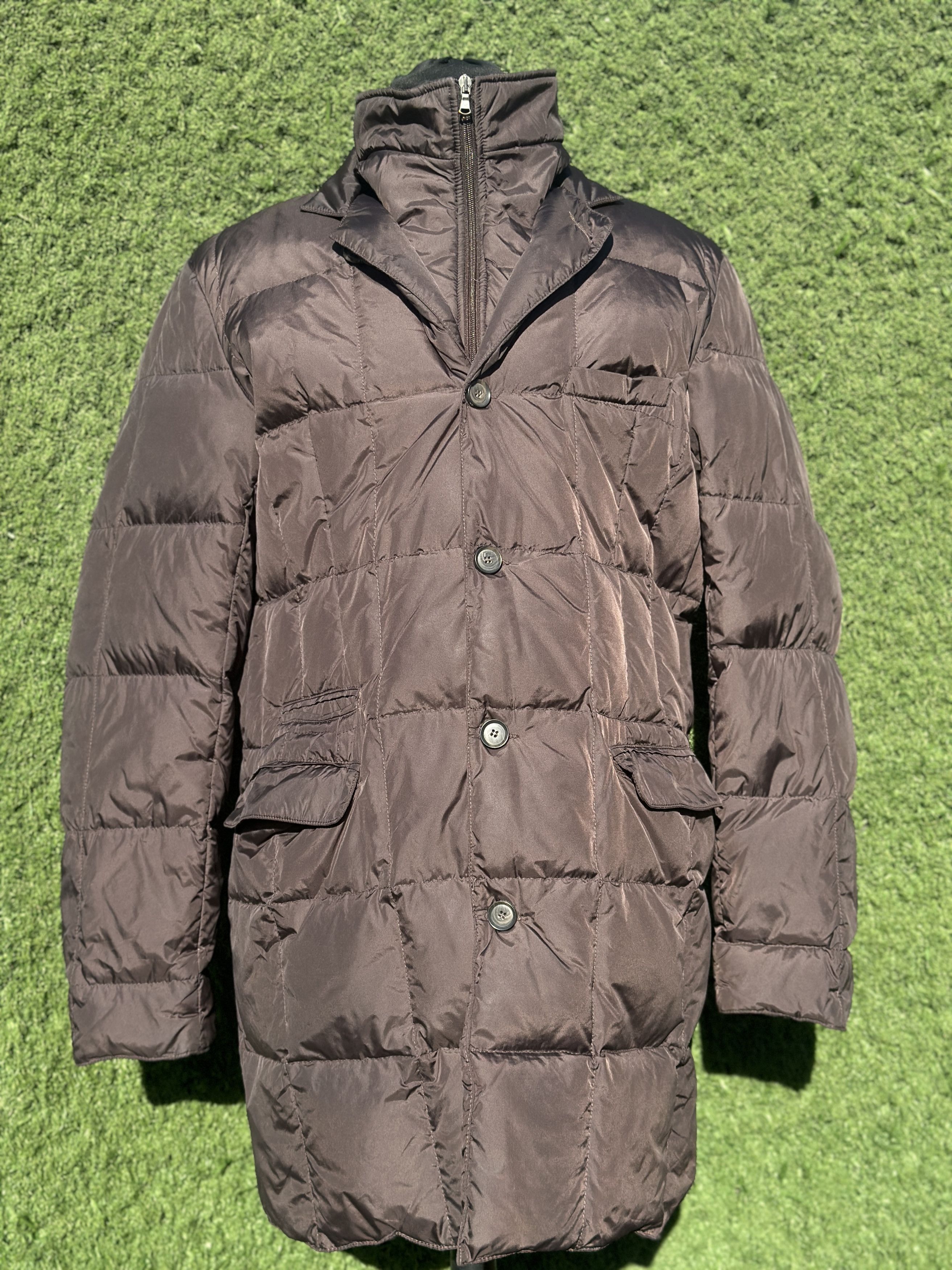 Eleventy Eleventy Quilted Goose Down Coat Overcoat Size L Size US L / EU 52-54 / 3 - 2 Thumbnail