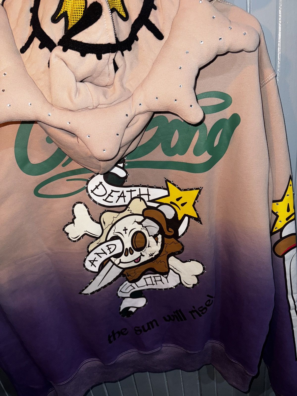 Glo Gang Glo Gang Full Zip Hoodie Death and Glory Ed Hardy Size US XL / EU 56 / 4 - 8 Thumbnail