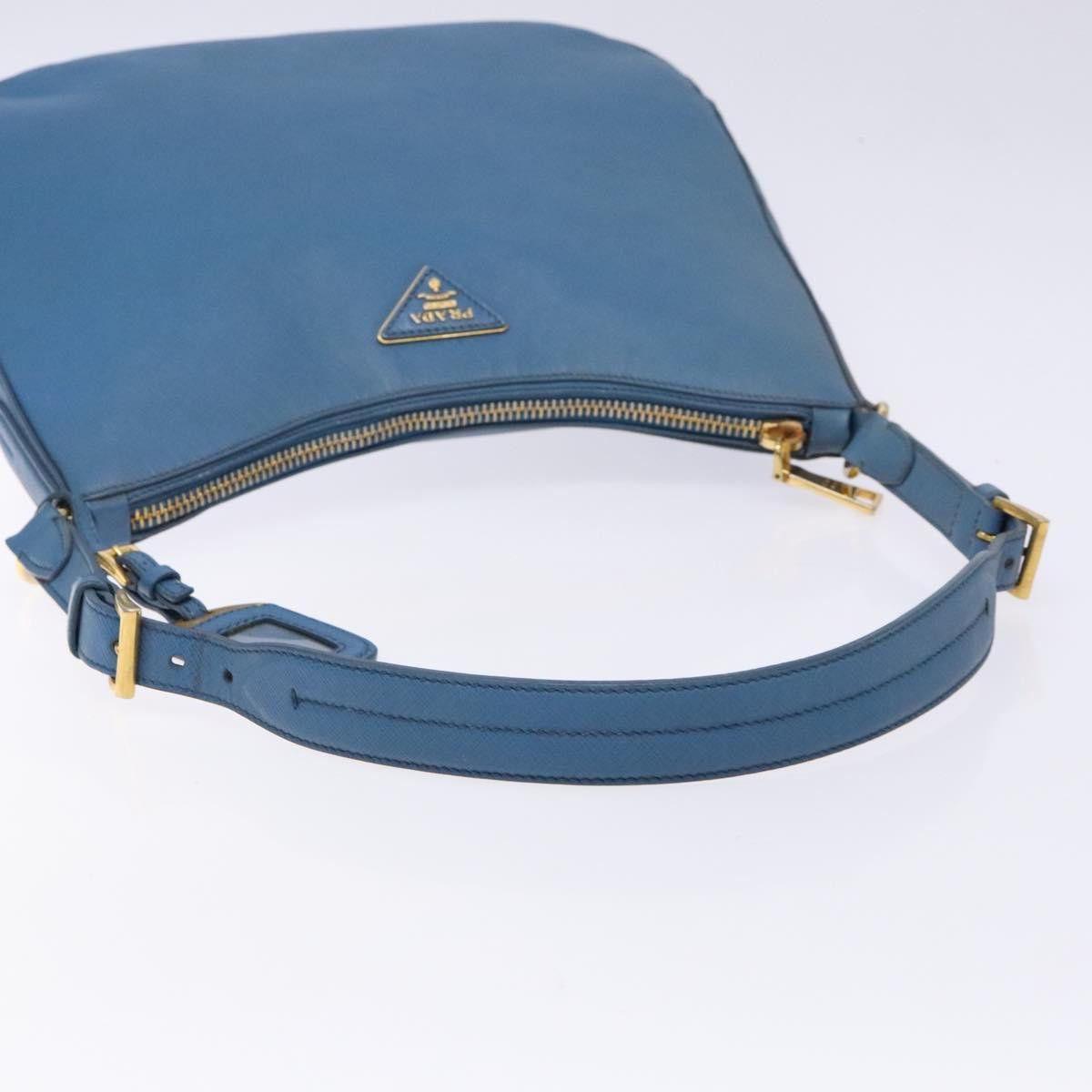 Prada PRADA Shoulder Bag Leather Blue Gold Size ONE SIZE - 7 Thumbnail