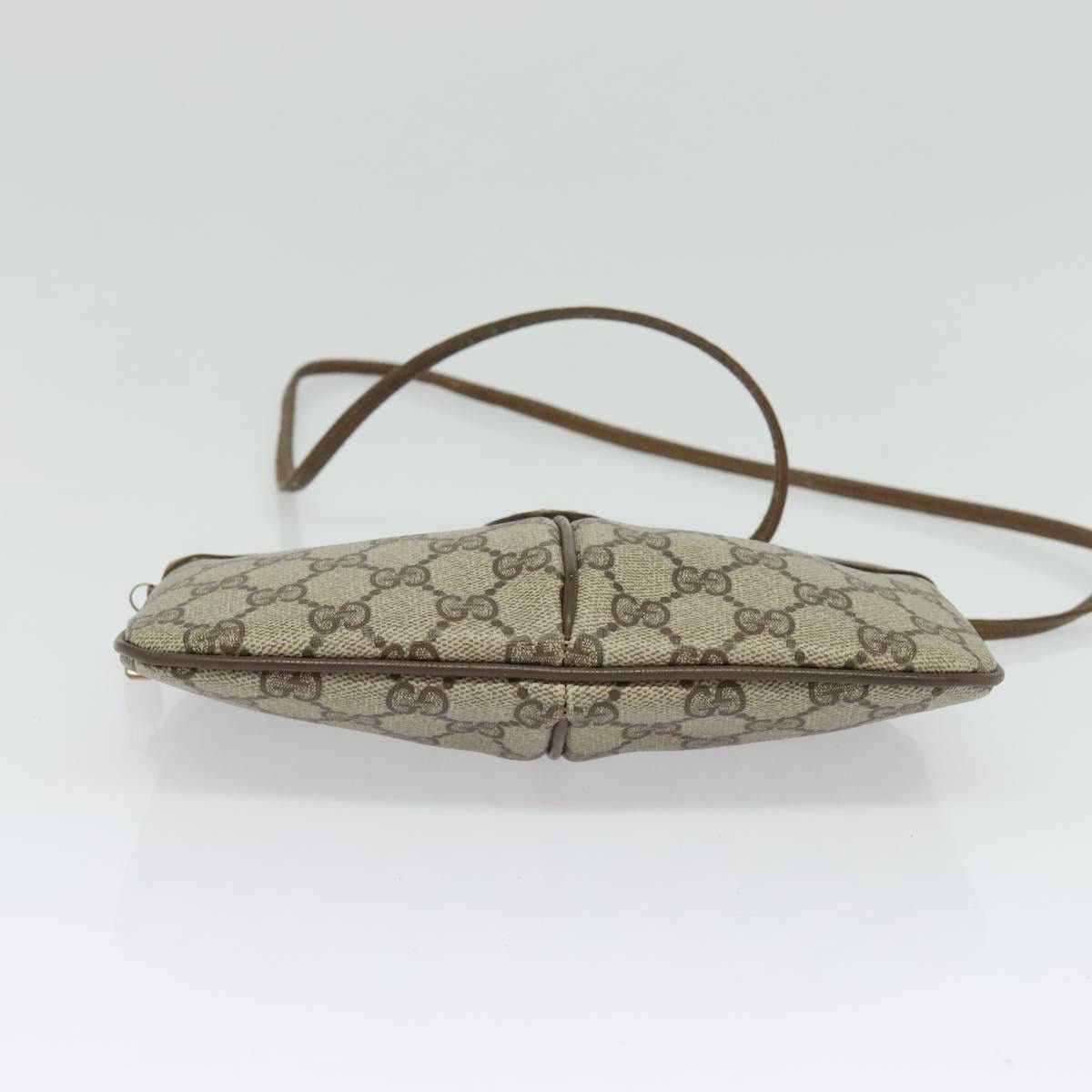 Gucci GUCCI GG Supreme Web Sherry Line Shoulder Bag Pvc Beige 98 Size ONE SIZE - 9 Thumbnail