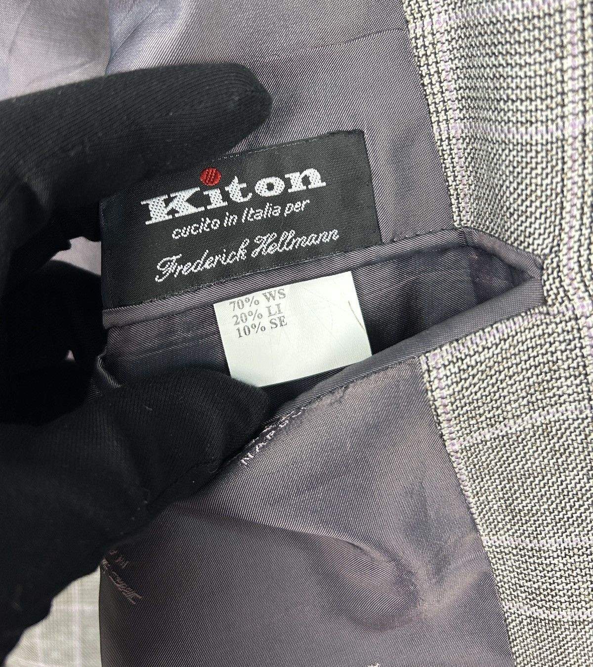 Designer × Kiton Kiton Sport Coat Cashmere Linen Silk Blazer Sz 55IT 45US/UK Size 44R - 13 Thumbnail