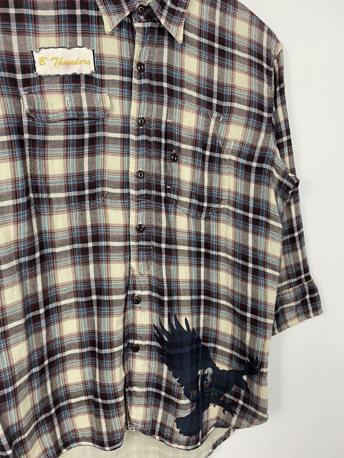 Avirex Avirex Flannel Button Up Shirt Size L / US 10 / IT 46 - 2 Thumbnail