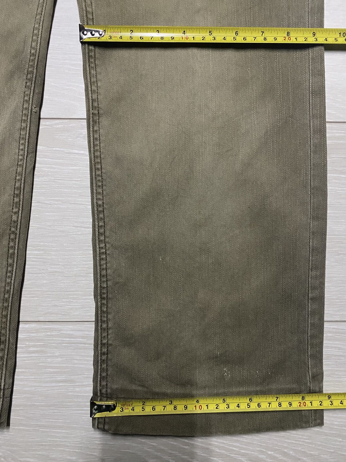 Japanese Brand Vintage Karl Kani Khaki Logo Embroidery Loose Jeans Size US 36 / EU 52 - 18 Thumbnail