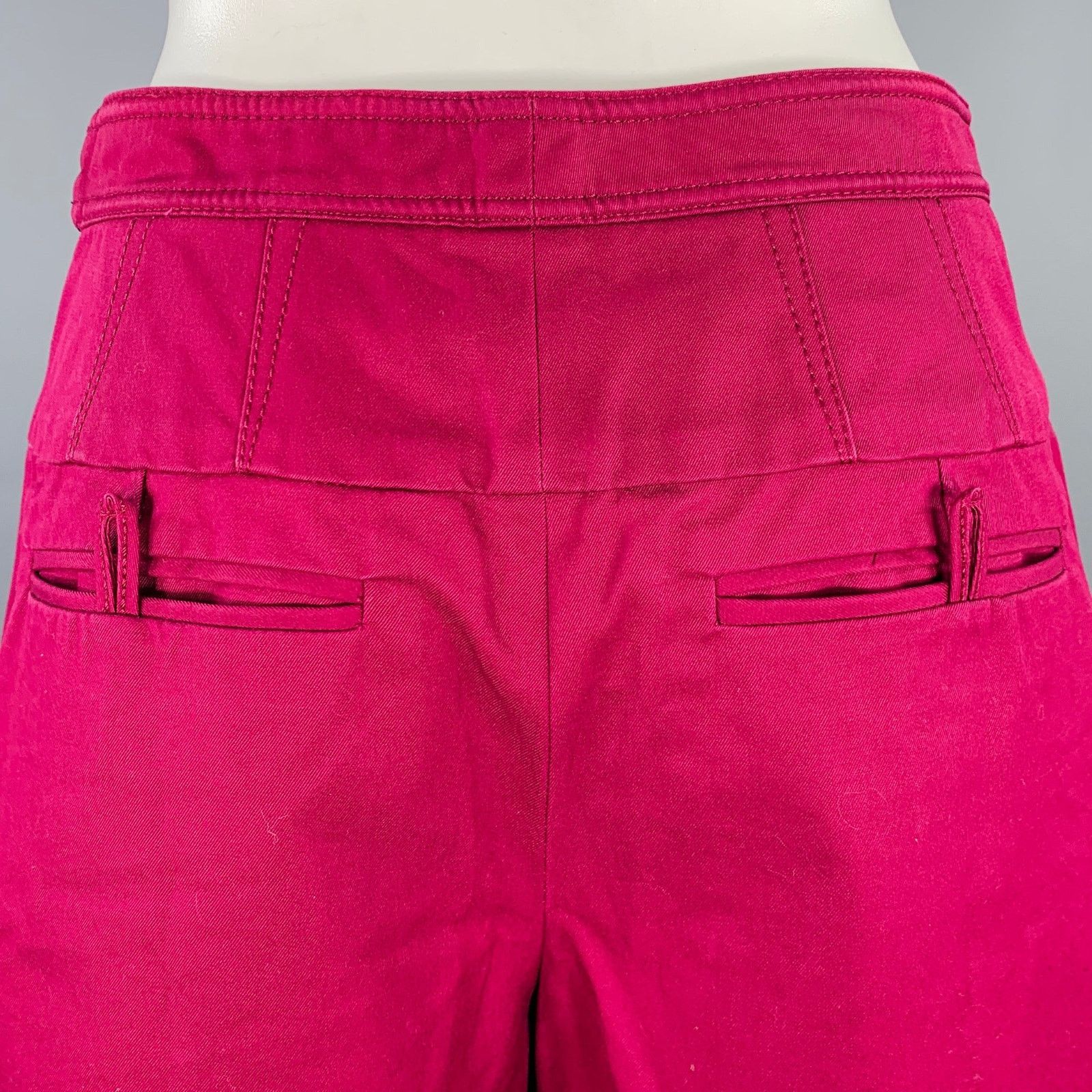 Balenciaga BALENCIAGA 2007 Size 4 Purple Cotton Skirt Panel Shorts Size 27" / US 4 / IT 40 - 3 Thumbnail