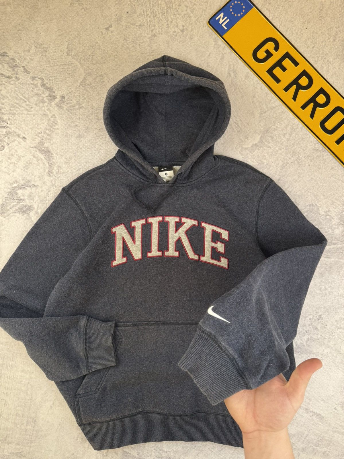 Nike × Vintage NIKE VINTAGE CENTER LOGO OVERSIZE BOXY HOODIE Size US M / EU 48-50 / 2 - 3 Thumbnail