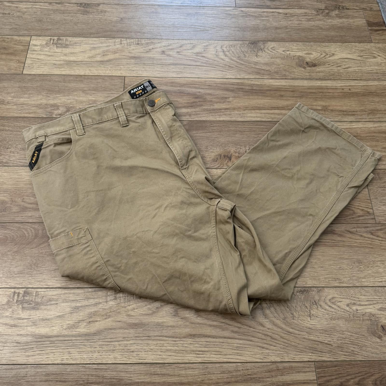 Ariat Ariat Rebar M4 Relaxed Straight Field Khaki Work Pants Size US 44 / EU 60 - 1 Thumbnail