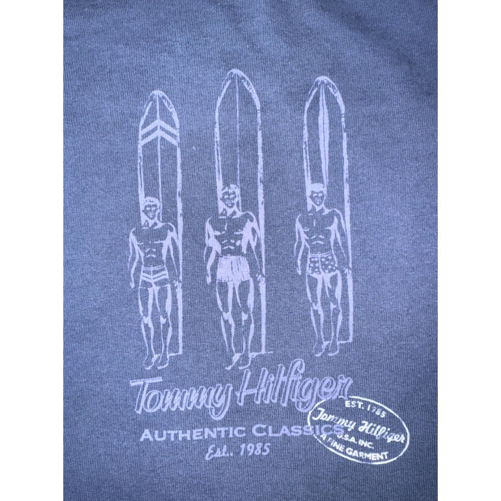 Tommy Hilfiger VINTAGE Tommy Hilfiger Surfing Graphic T-Shirt Men’s XXL Navy Blue 90s Surf Beach USA Crew Neck Short Sleeve Cotton Navy Mens XXL Surf Graphics 2000s Size US XXL / EU 58 / 5 - 2 Thumbnail