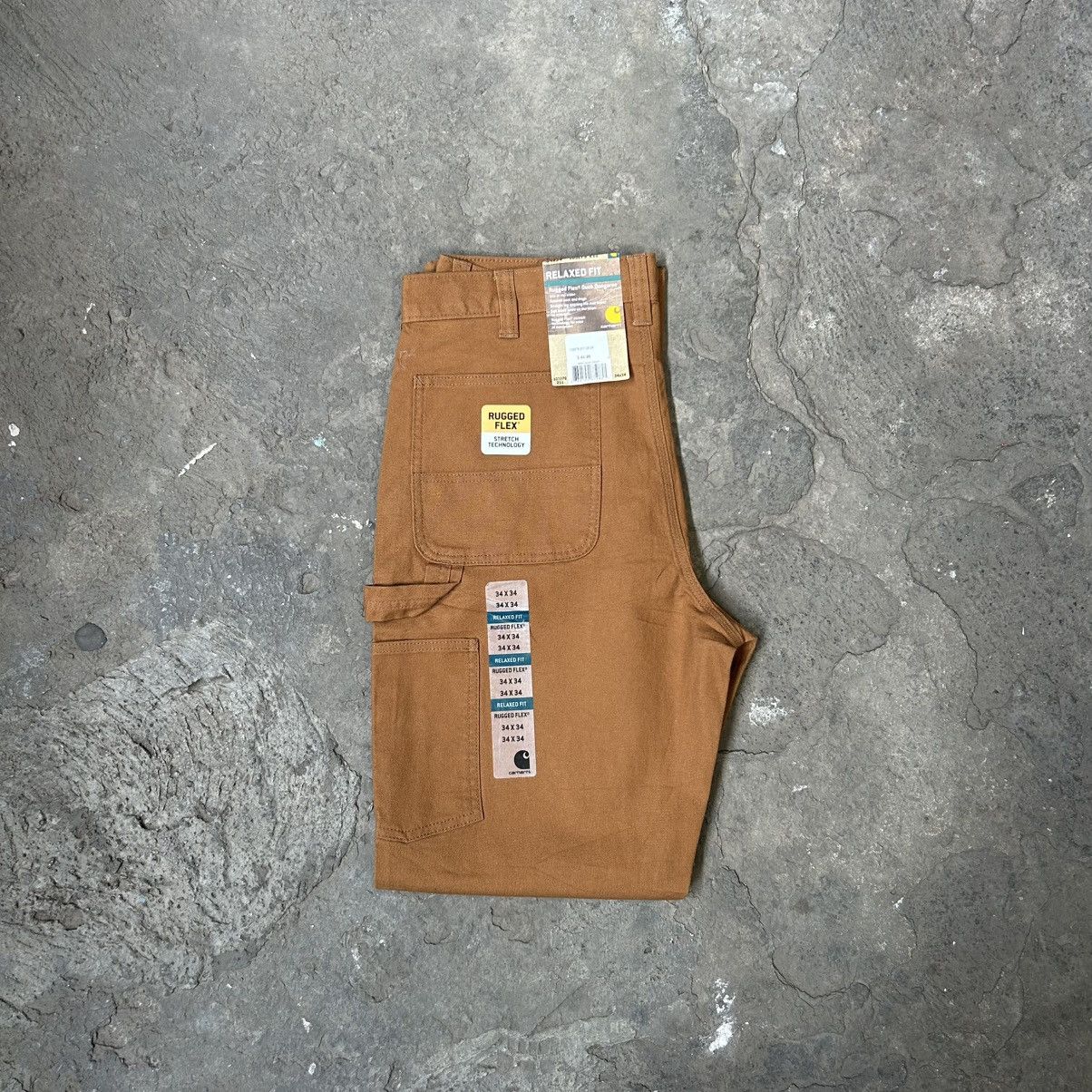 Carhartt × Carhartt Wip Carhartt Ruged Flex Duck Dungaree Relaxed Fit Carpenters Size US 34 / EU 50 - 3 Thumbnail