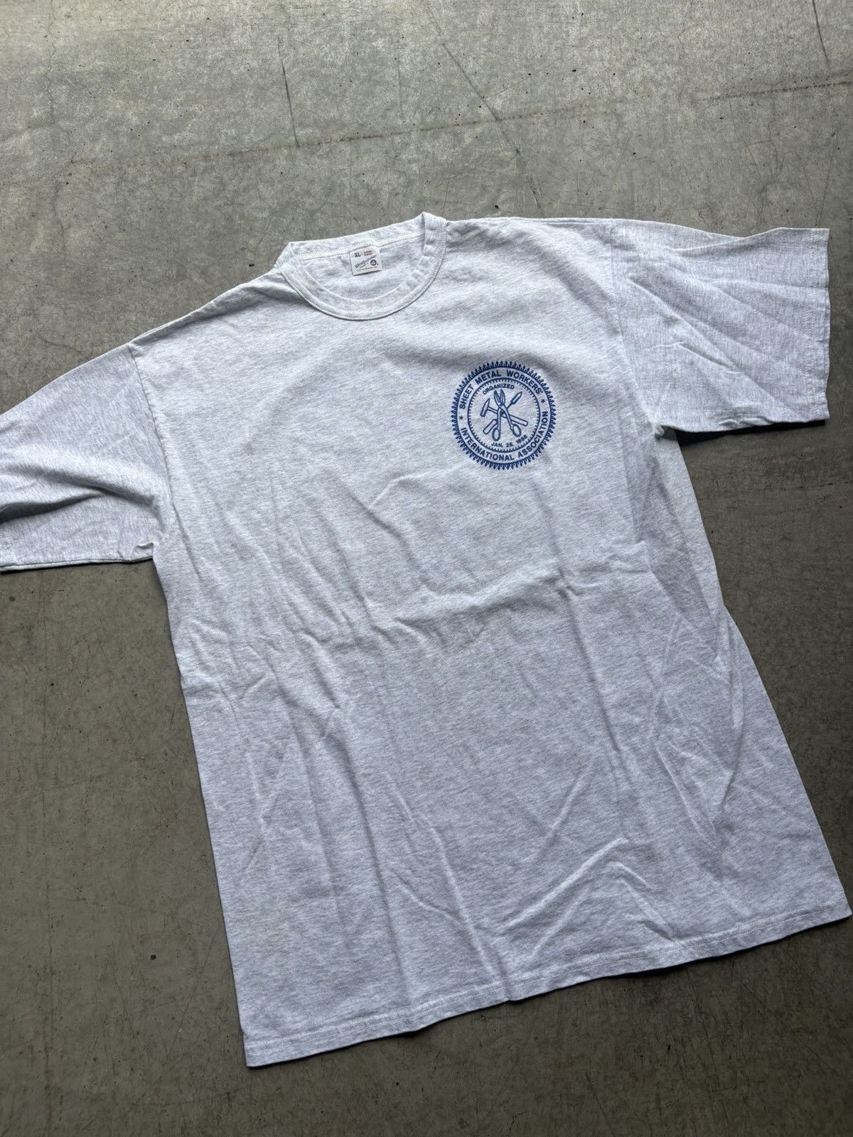 Vintage Vintage 1990’s Metal Worker T-Shirt Size US XL / EU 56 / 4 - 2 Thumbnail