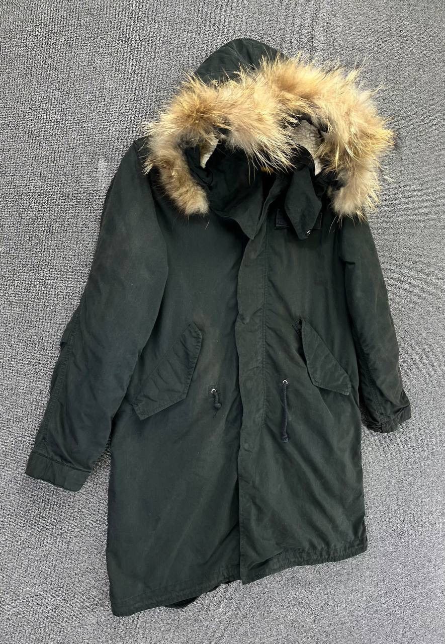 Avirex × Vintage Vintage Avirex MFG Fur Hoodie Parka Rare Jacket Size S / US 4 / IT 40 - 2 Thumbnail