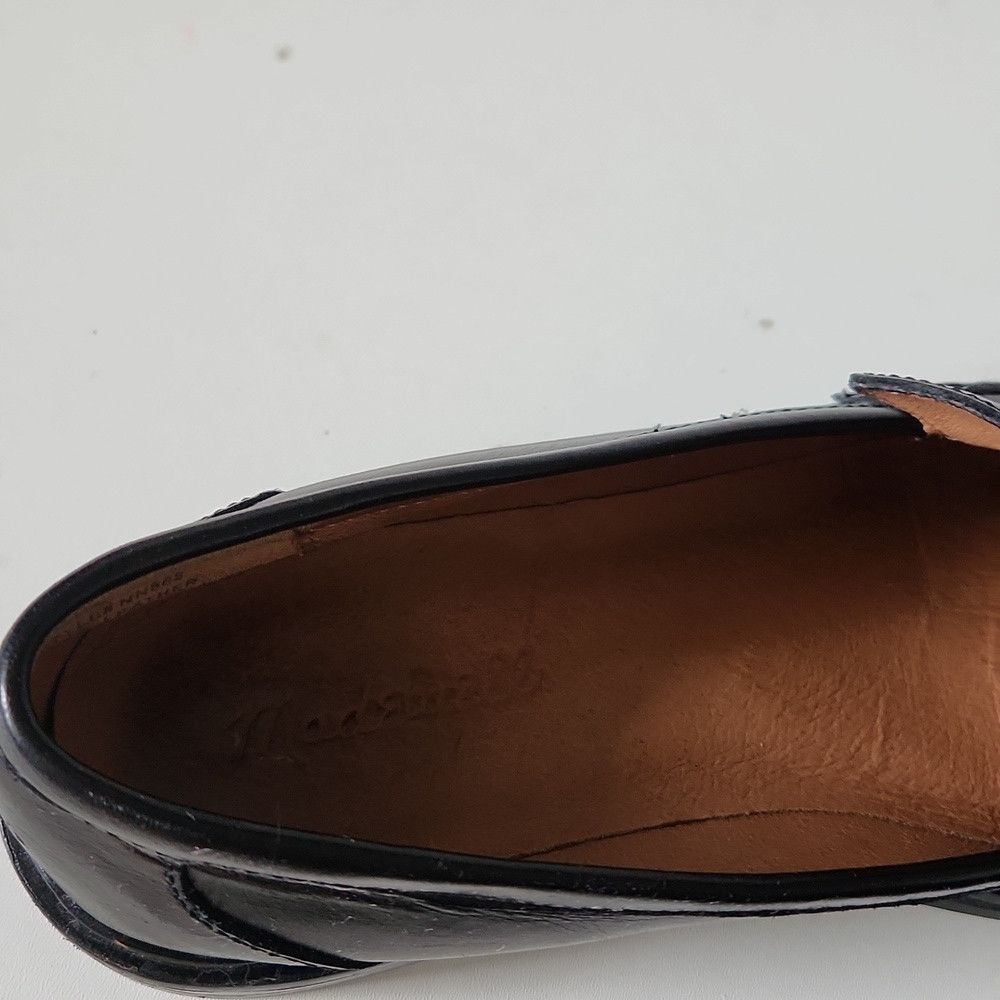 Madewell MADEWELL | The Vernon Leather Loafers Black Sz 9 Size US 9 / IT 39 - 4 Thumbnail