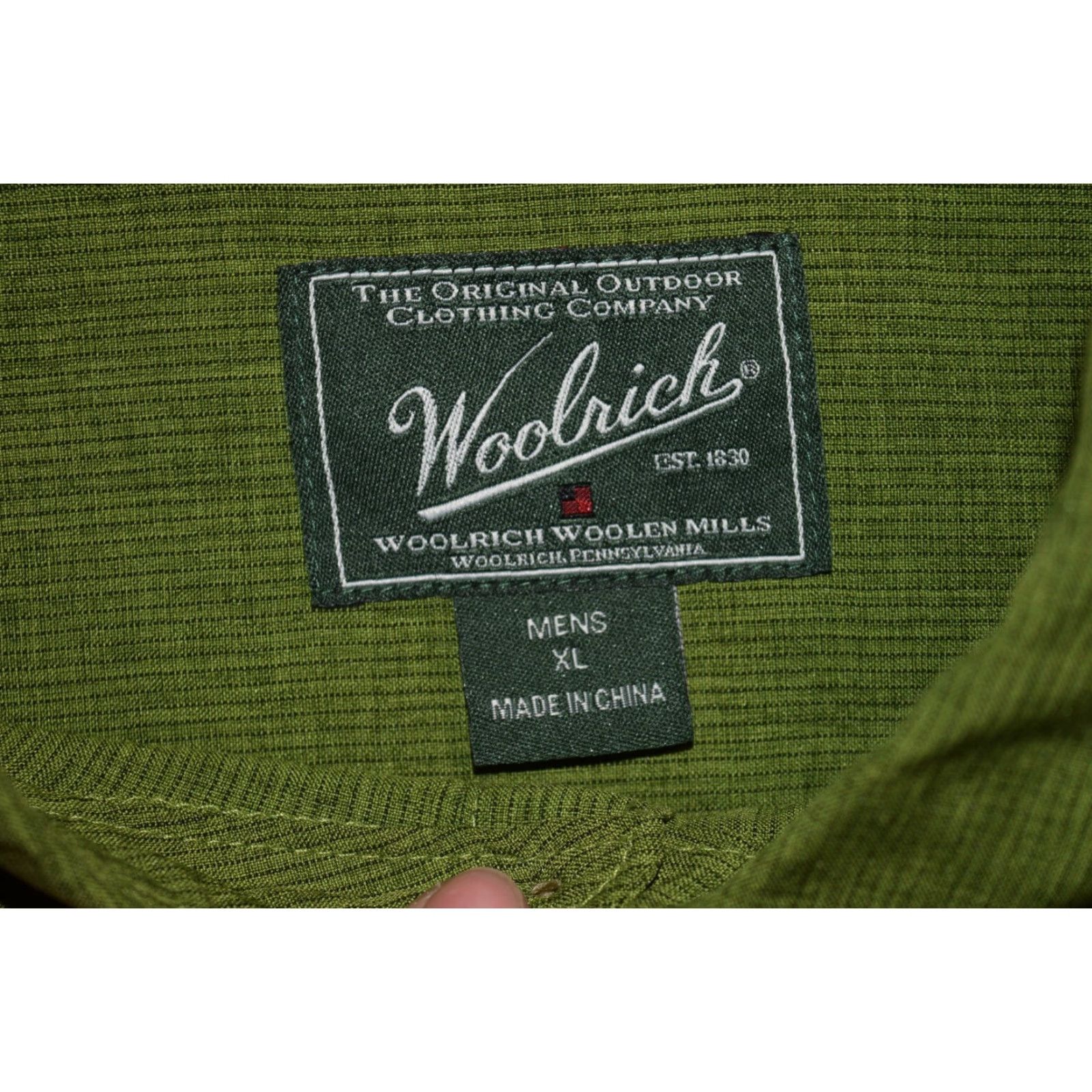 Vintage WOOLRICH PESTO LONG SLEEVE BUTTON SHIRT XL LIME GREEN DOUBLE CHEST POCKETS Size US XL / EU 56 / 4 - 5 Thumbnail