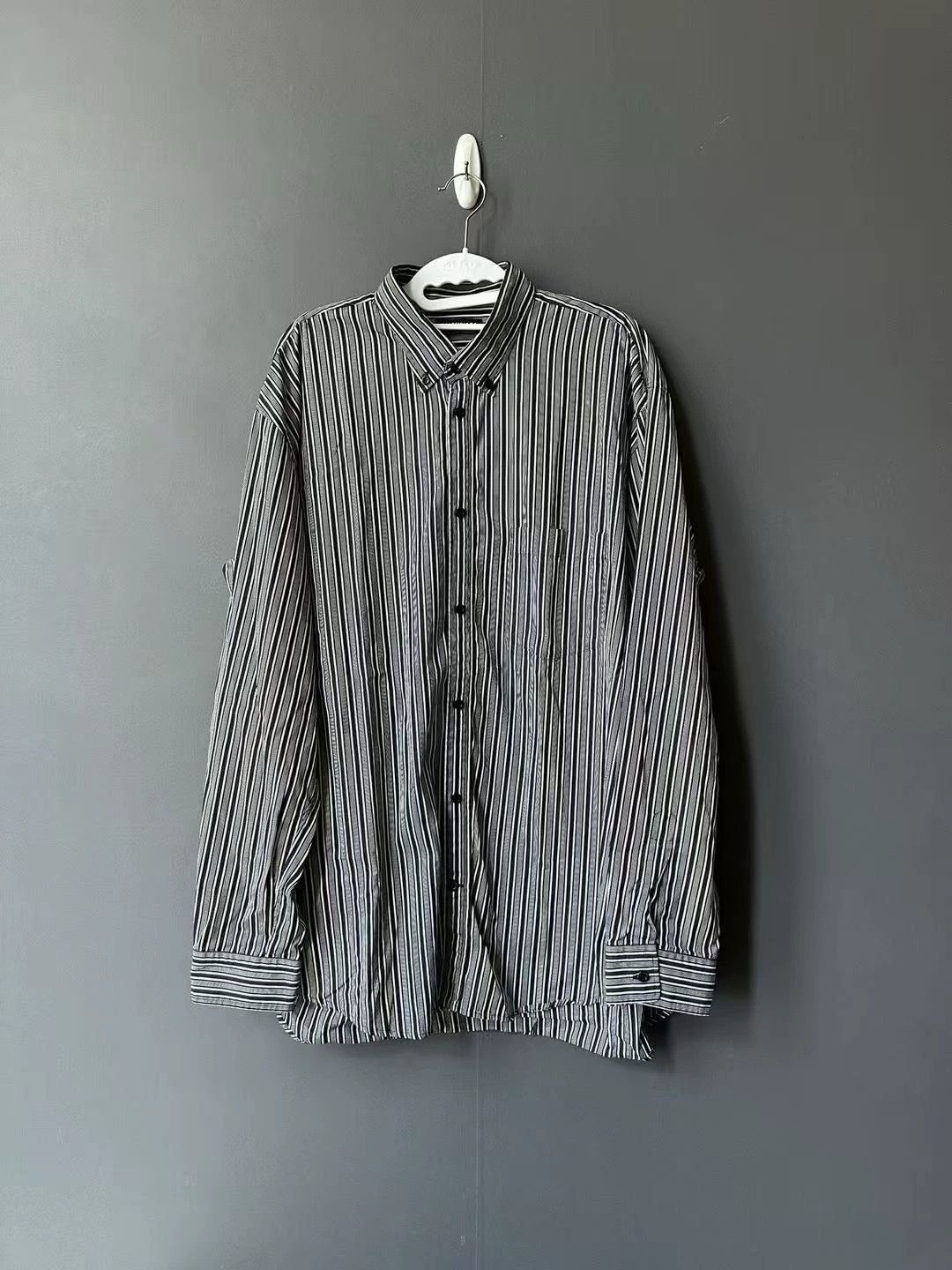 Balenciaga Balenciaga Striped Button-Up Shirt - dmc Size US XL / EU 56 / 4 - 1 Thumbnail