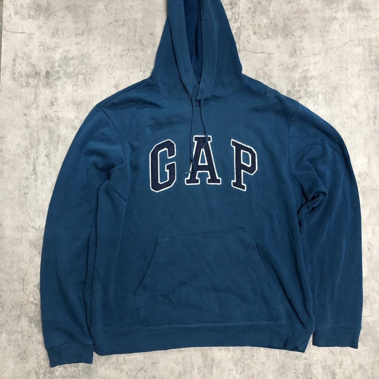 Gap Blue Gap hoodie with embroidered logo #retro Size US M / EU 48-50 / 2 - 3 Thumbnail