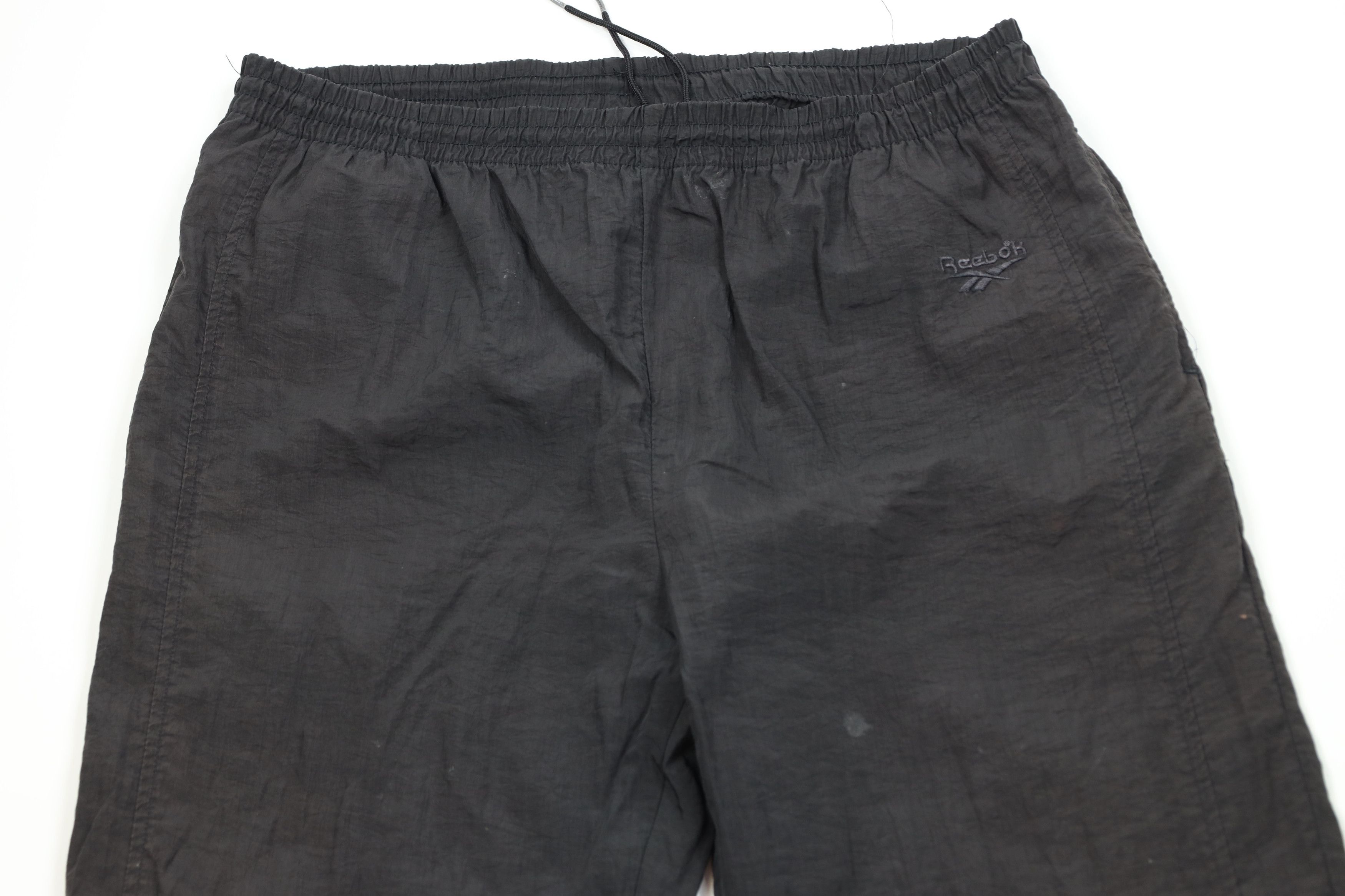 Reebok Vintage 90s Reebok Spell Out Windbreaker Joggers Pants Black Size US 36 / EU 52 - 2 Thumbnail