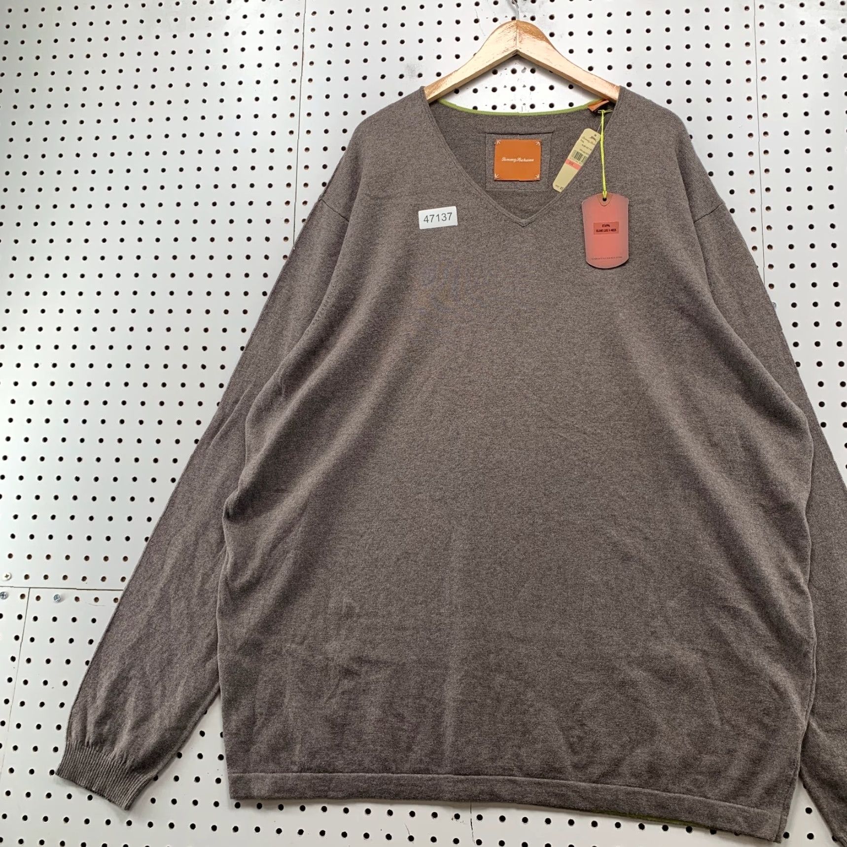 Tommy Bahama Tommy Bahama Mens Sweater Pullover 3XL NWT Brown Island Luxe Cashmere Blend Size US XXL / EU 58 / 5 - 4 Thumbnail