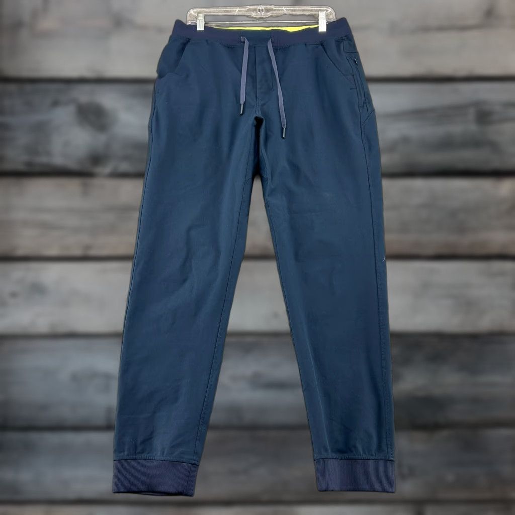 Vintage Birddogs Pants Jogger Regular XL Blue Navy Solid Drawstring Pockets Activewear Men Logo Size US 36 / EU 52 - 1 Thumbnail