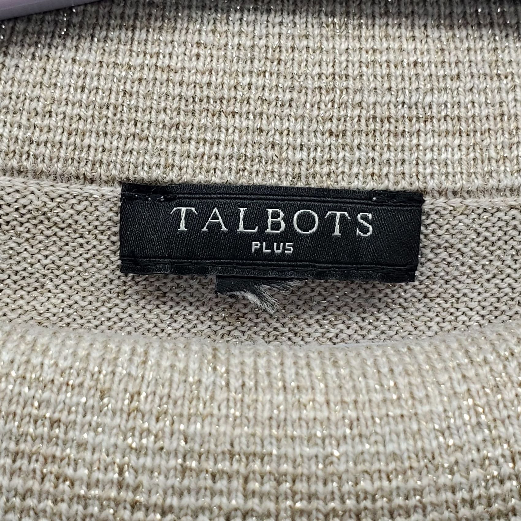 Talbots Talbots Sparkle Sweater Womens M Brown Merino Wool Stretch Turtleneck Pullover Size M / US 6-8 / IT 42-44 - 5 Thumbnail