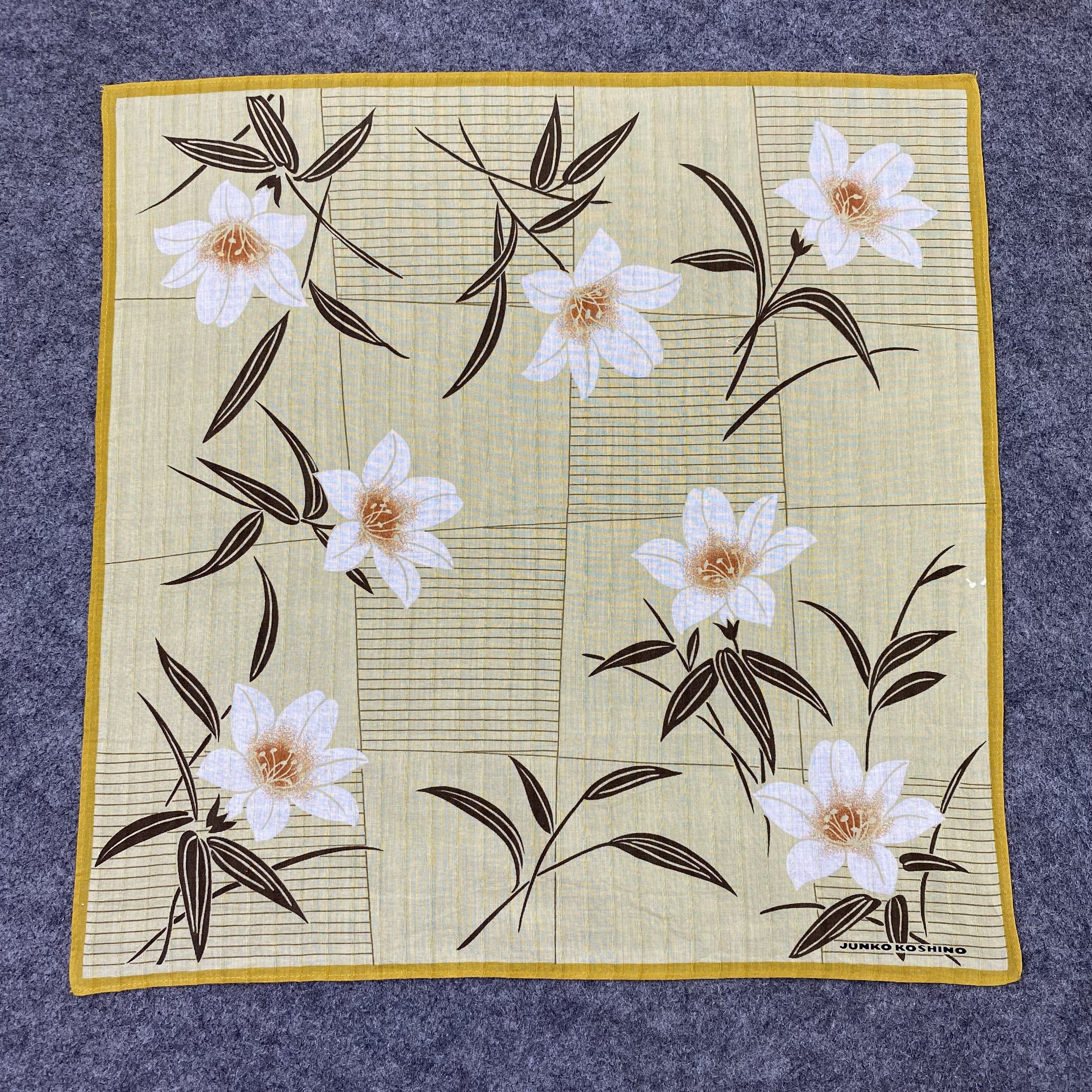 Japanese Brand Junko Koshino Handkerchief Neckerchief Bandana-B1904 Size ONE SIZE - 3 Thumbnail