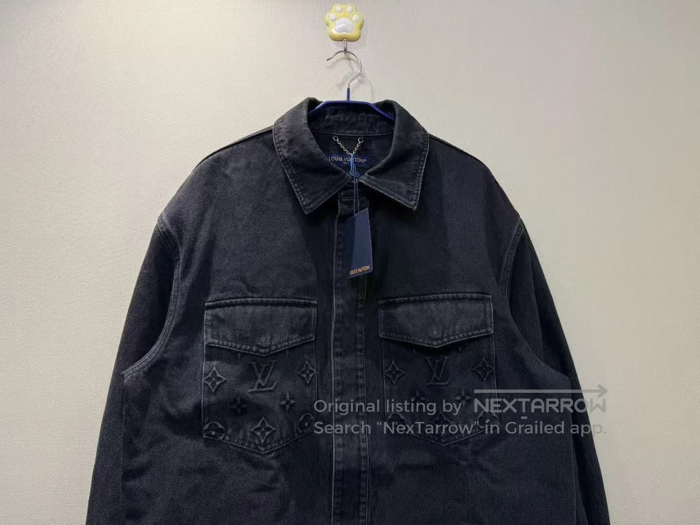Louis Vuitton Louis Vuitton LV Embossed Logo Denim Jacket. Size US XL / EU 56 / 4 - 4 Thumbnail