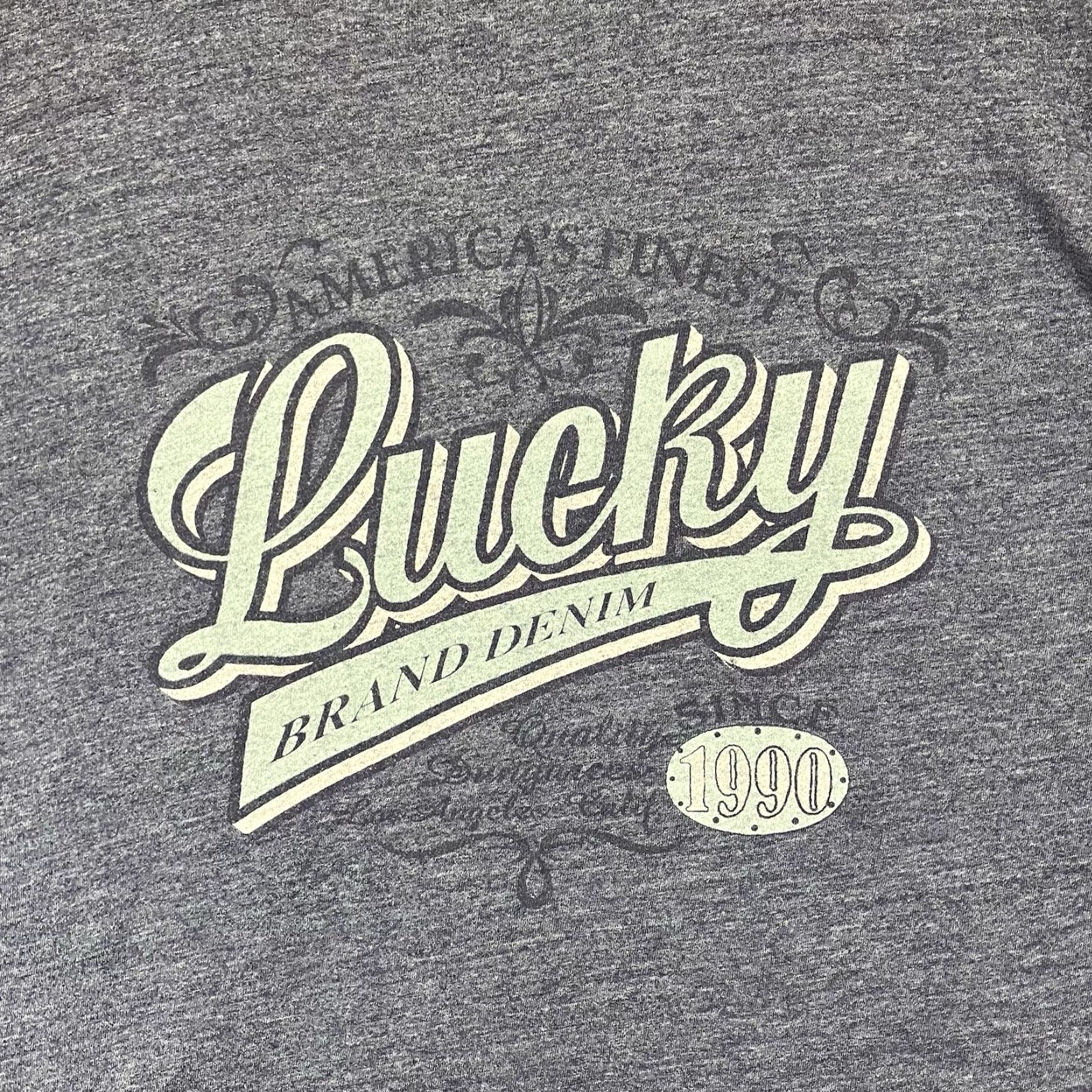 Lucky Brand LUCKY BRAND T-Shirt Mens Graphic 2XL Blue Short Sleeve Crew Neck 90s Retro Vintage-Style Logo Print Mens Size US XXL / EU 58 / 5 - 3 Thumbnail