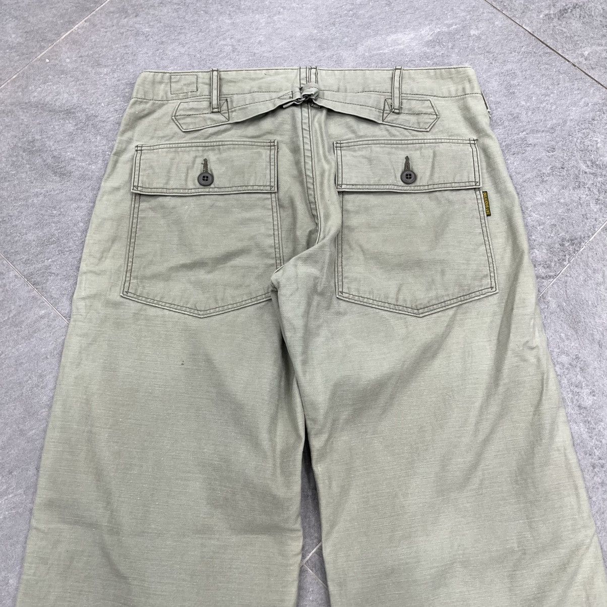 Japanese Brand Orslow Fatigue Military Pants Size US 30 / EU 46 - 7 Thumbnail