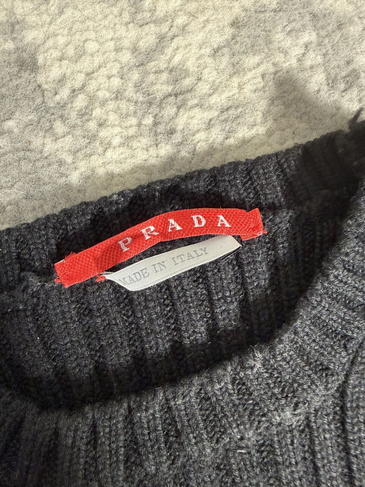 Prada Prada Ribbed Knit Wool Woman's Sweater Size XS / US 0-2 / IT 36-38 - 5 Thumbnail