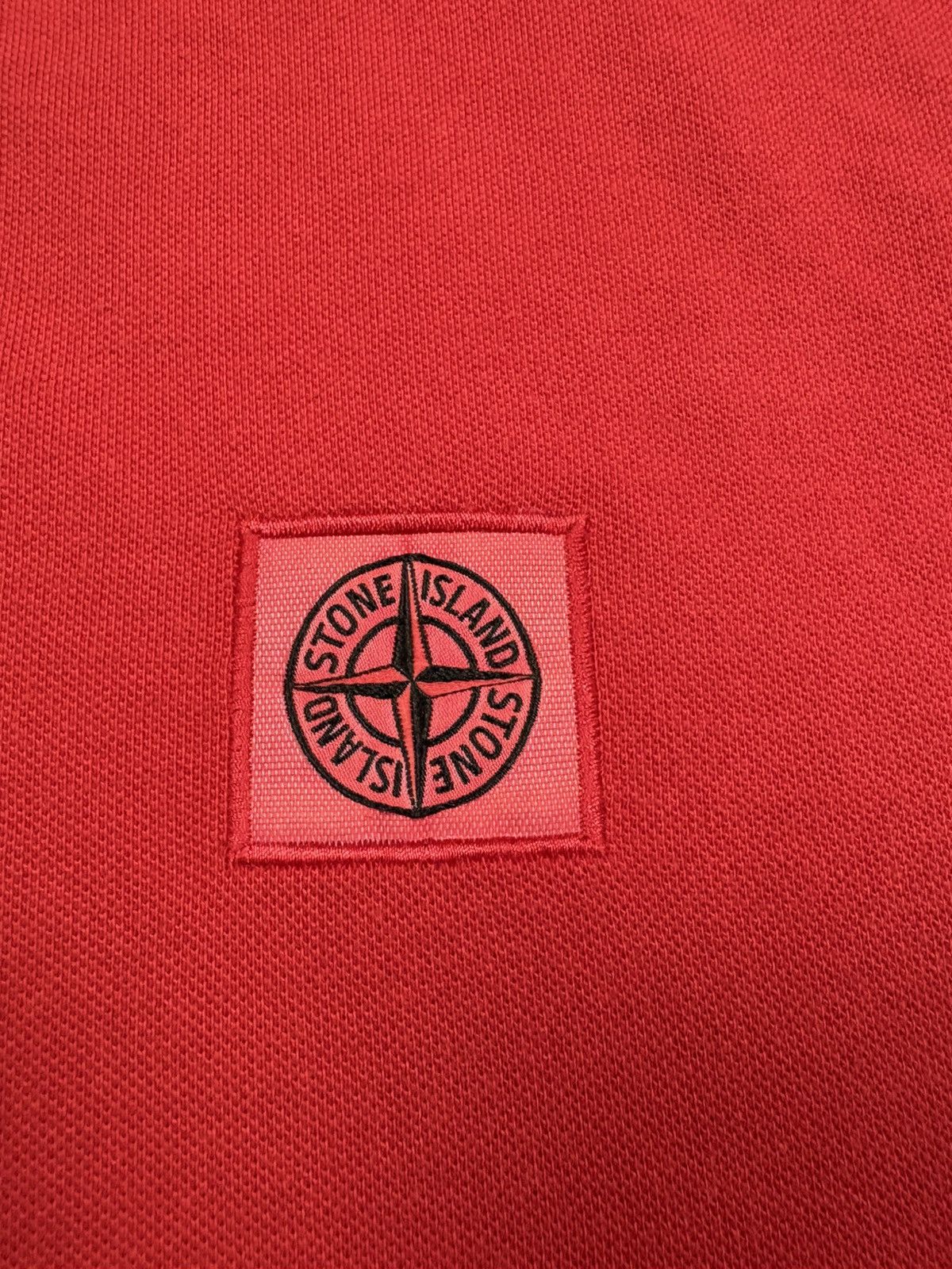 Stone Island Stone Island Slim Fit Red Compass Patch Program Polo Classic Size US L / EU 52-54 / 3 - 6 Thumbnail