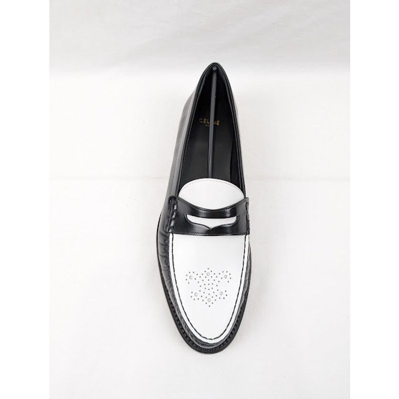 Celine o1rshd1 Loafers 15 in Black/Optic White Size US 10 / EU 43 - 6 Thumbnail