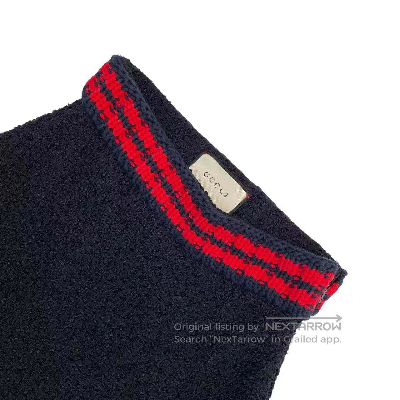 Gucci Guicci Red striped woven skirt| Size 25" / US 0 / IT 36 - 3 Thumbnail