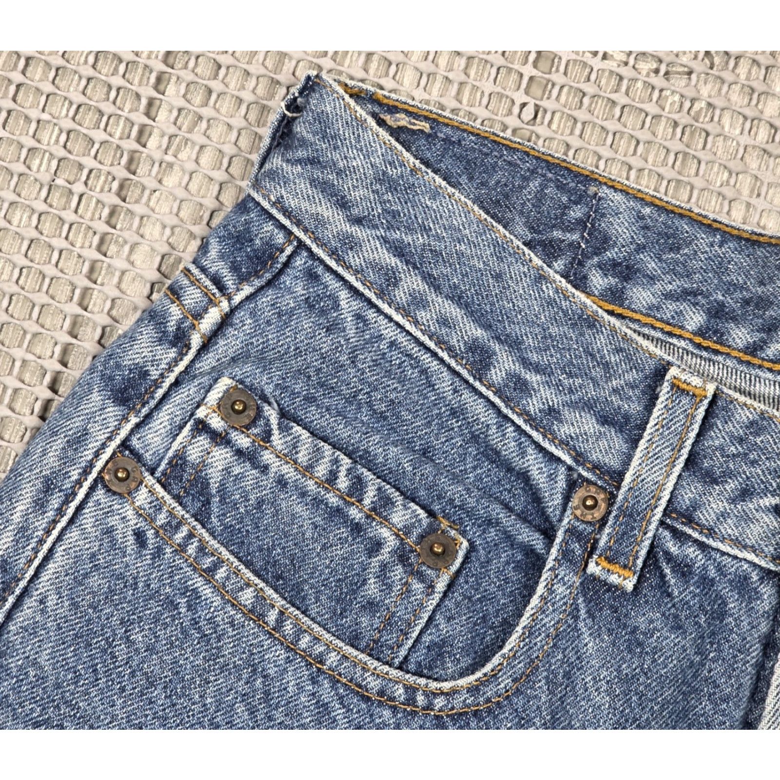 Gap VINTAGE Gap Jeans Mens 28x32 Medium Wash Straight High Waist Regular Blue 90s USA Jeans Size US 28 / EU 44 - 6 Thumbnail