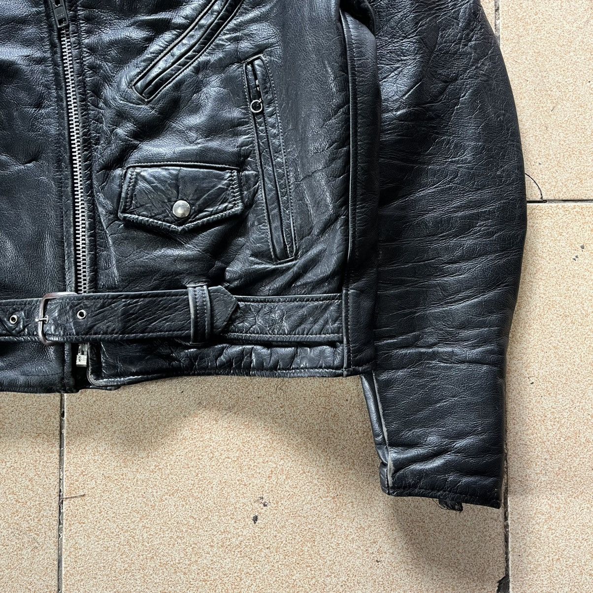 Excelled Vintage 60s 70s Excelled double riders leather jacket Size US L / EU 52-54 / 3 - 5 Thumbnail