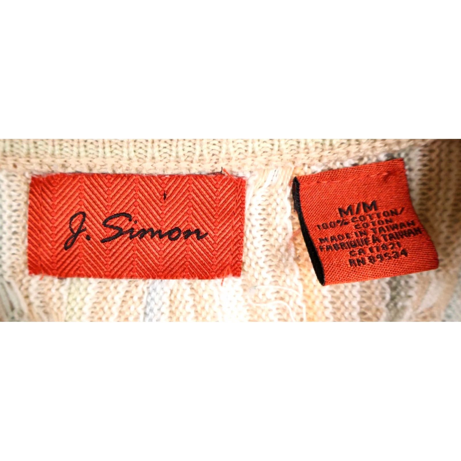 Coogi VINTAGE J. Simon Pullover Sweater Shirt Mens Medium Pale Pink 3D Knit Cotton Crew Neck Long Sleeve Vintage 90s Retro Size US S / EU 44-46 / 1 - 3 Thumbnail