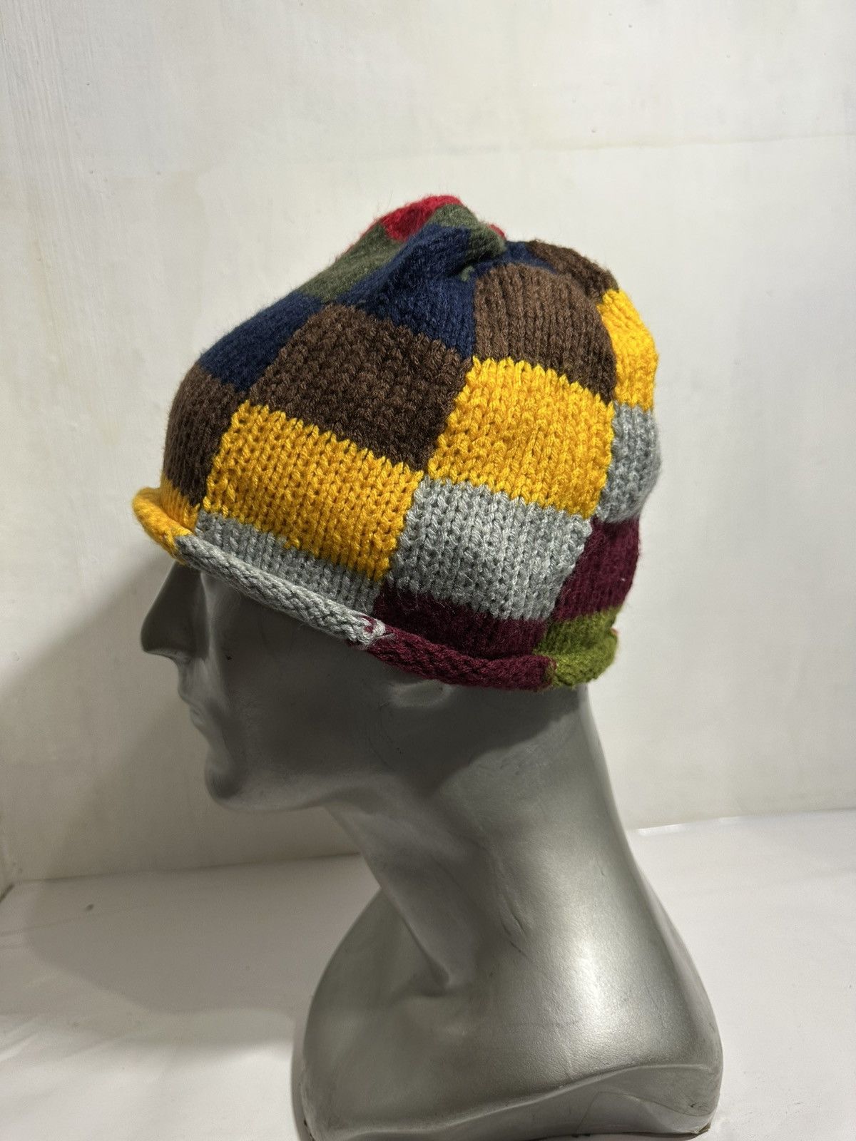Handmade × Japanese Brand Hand Made Grace Multicolor Knitted beanie Hats Size ONE SIZE - 4 Thumbnail