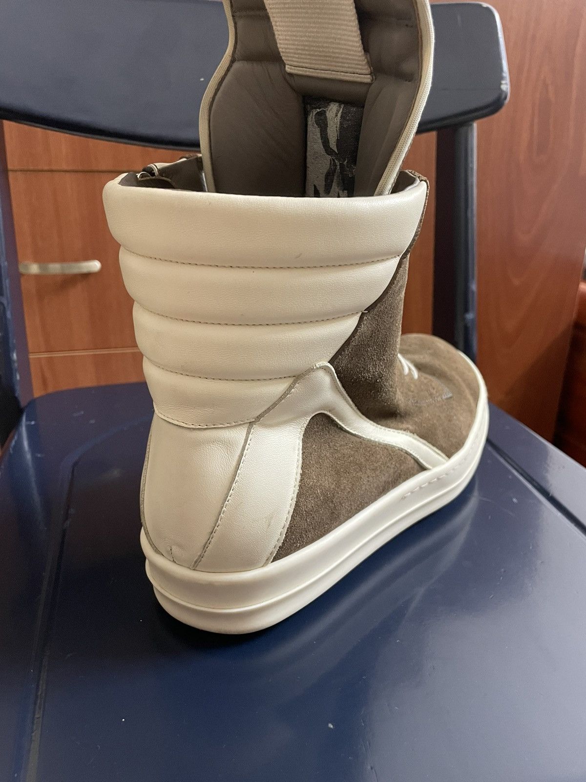 Rick Owens SS19 Rick Owens geobasket in brown suede Size US 8.5 / EU 41-42 - 2 Thumbnail