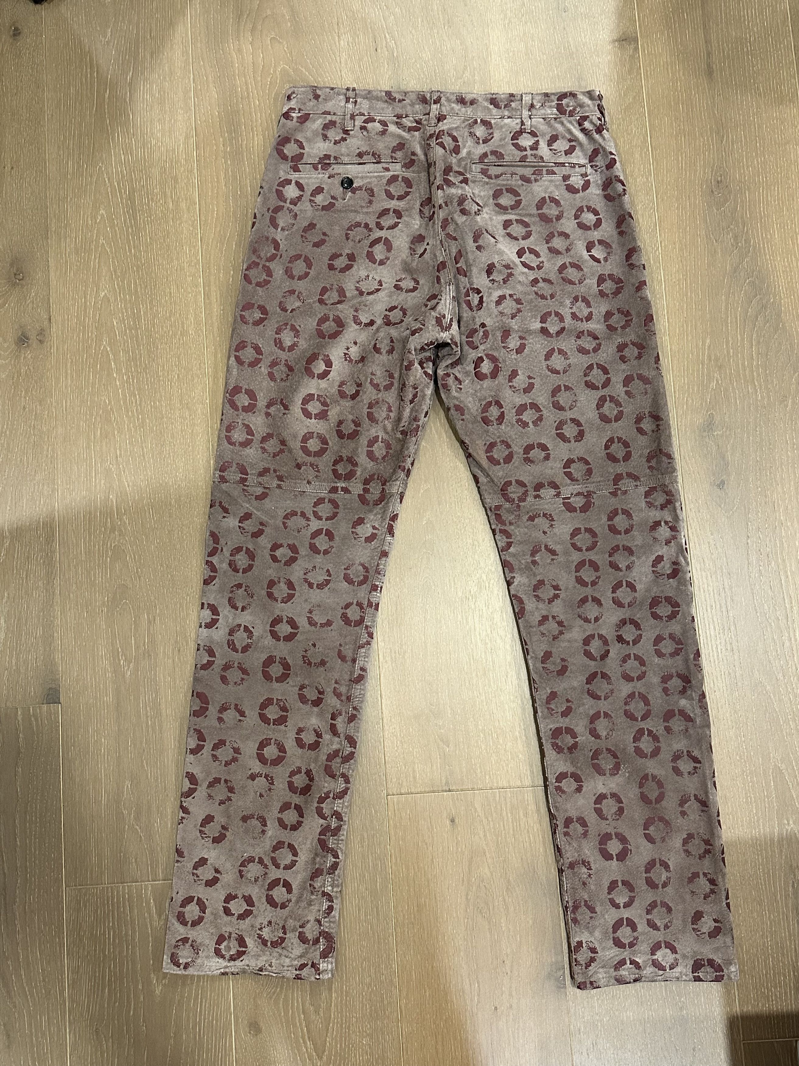 Comme des Garcons × Comme des Garcons Homme Plus Comme Des Garcon Homme Plus AD2007 Stamp Leather Pant Size US 30 / EU 46 - 2 Thumbnail
