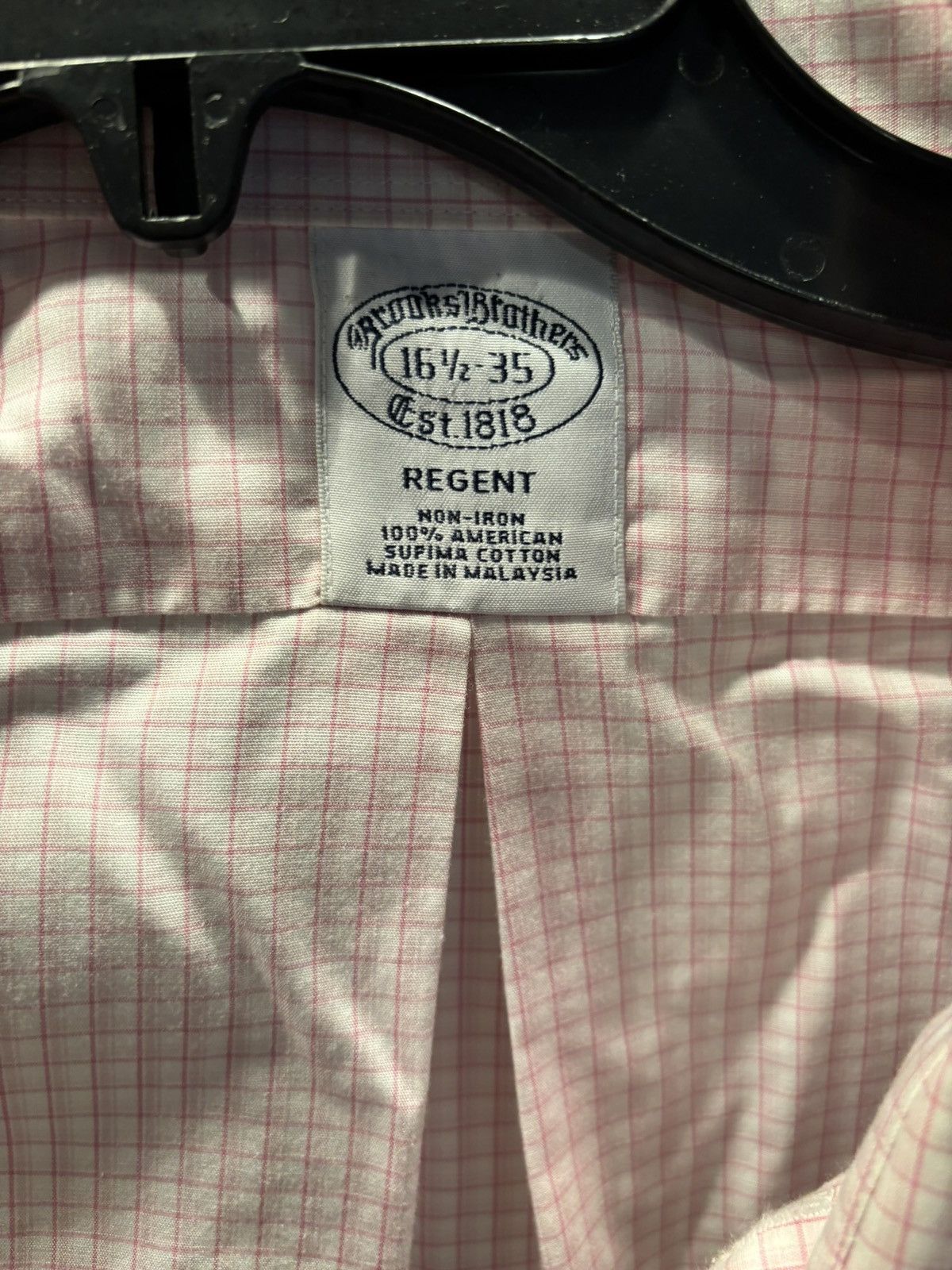 Brooks Brothers Brook’s Brothers Pink Checkered Button Down XXL Size US XXL / EU 58 / 5 - 3 Thumbnail