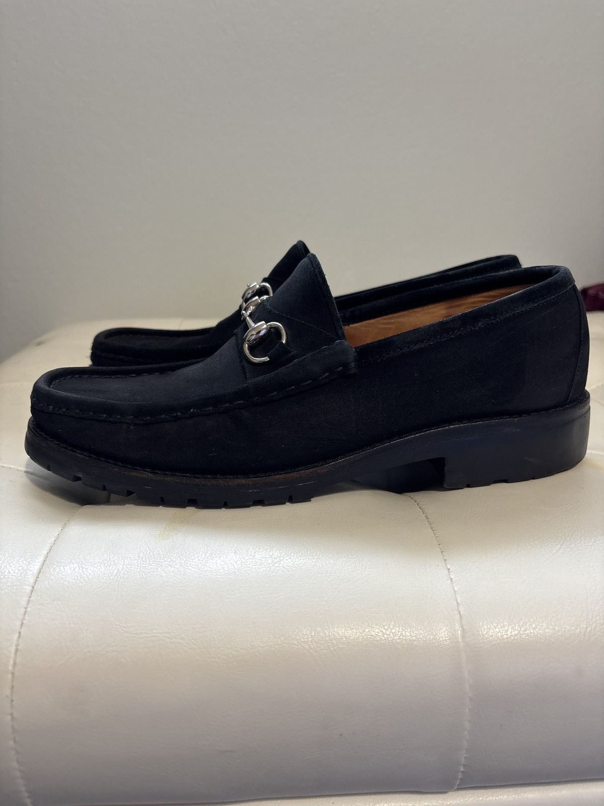 Gucci × Tom Ford Vintage Gucci X Tom Ford Horsebit Black Suede