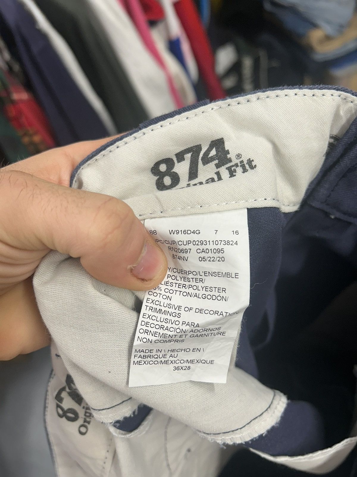 Dickies × Vintage Crazy Y2K Essential Navy Dickies 874 Original Fit Pants Size US 34 / EU 50 - 4 Thumbnail