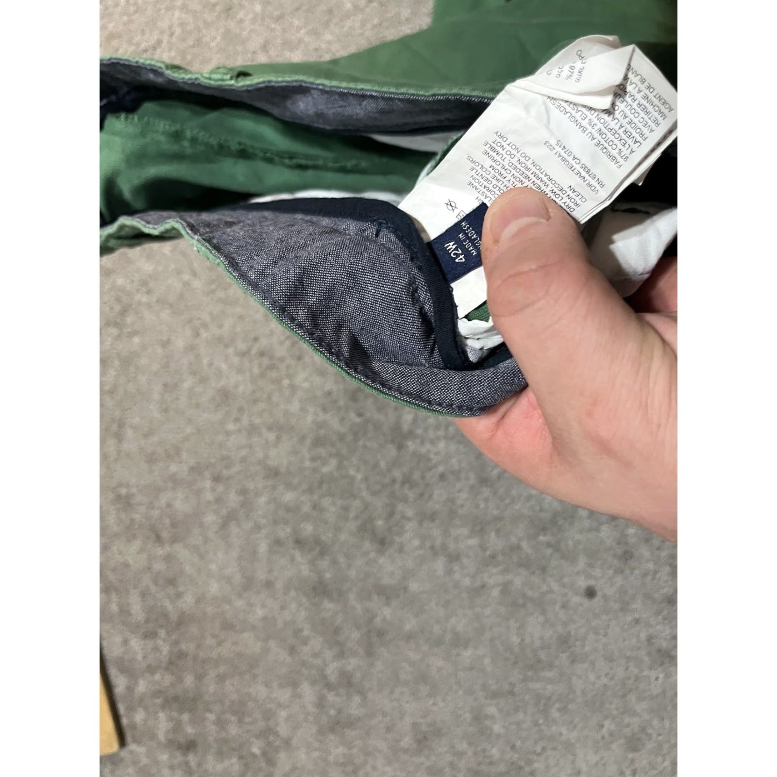 Nautica Nautica Men's The Deck Stretch Flat Front Green Deck Shorts Sz 42W Big & Tall Size US 42 / EU 58 - 3 Thumbnail