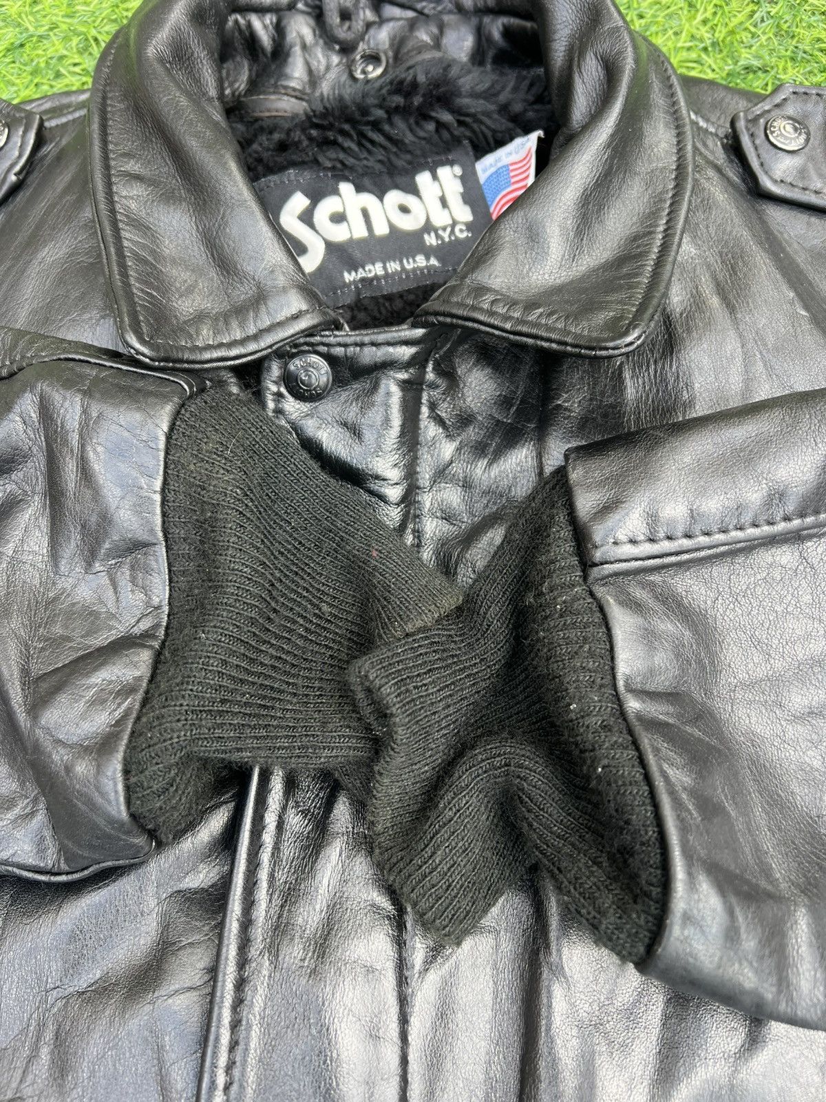 Schott VINTAGE SCHOTT NYC 184SM NAKED COWHIDE A-2 FLIGHT JACKET- M Size US M / EU 48-50 / 2 - 9 Thumbnail